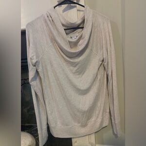 Athleta Studio Barre Sweatshirt Size Small Color Fog Heather Gray
